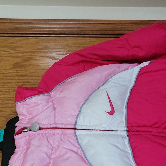 Nike The Athletic Dept Vintage Down Puffer Jacket Pink Youth L Women’s S - Picture 2 of 5